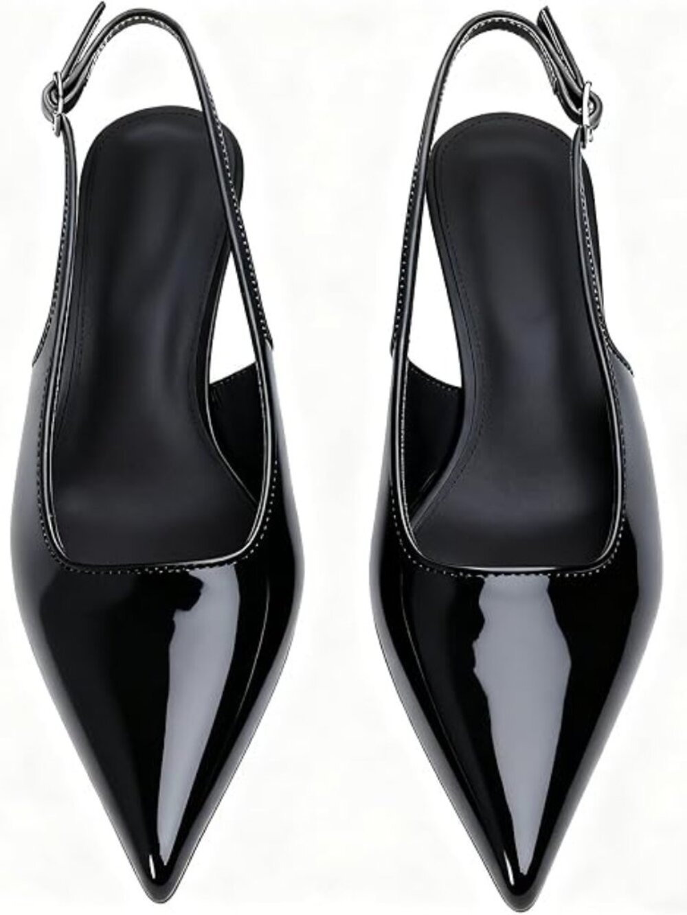 Pointed Toe Slingback Kitten Heels - New in box - 7.5